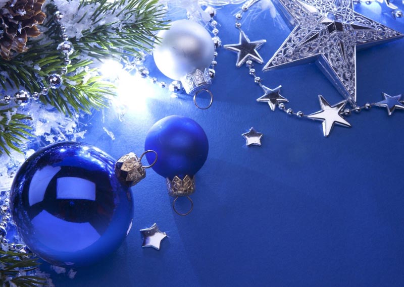 Immagini Palline di Natale: Palline di Natale blu