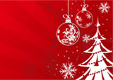 Albero di Natale rosso Albero di Natale rosso