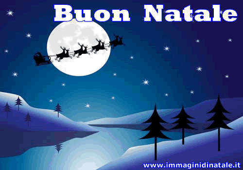 Immagini Buon Natale: Foto Babbo Natale e renne volanti