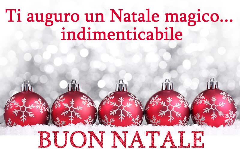 Immagini di Natale Palline con Auguri di Natale