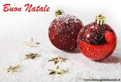 Immagini di Natale Palle di Natale con scritta Buon Natale